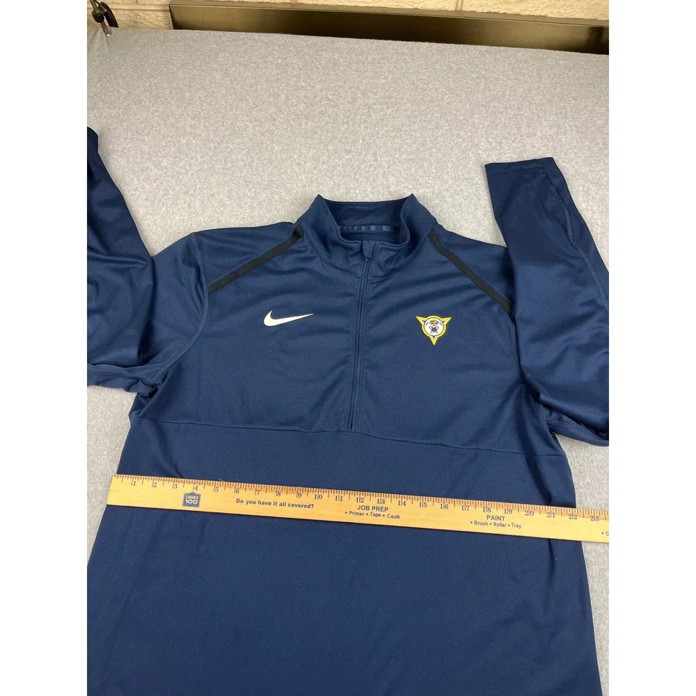 Nike Mad Ants Pullover Mens XL NBA G-League Blue Dri-FIT Quarter Zip Jacket